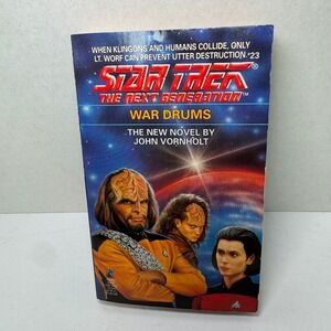 Star Trek: The Next Generation War Drums John Vornholt Pocket Books #23 1992 VTG